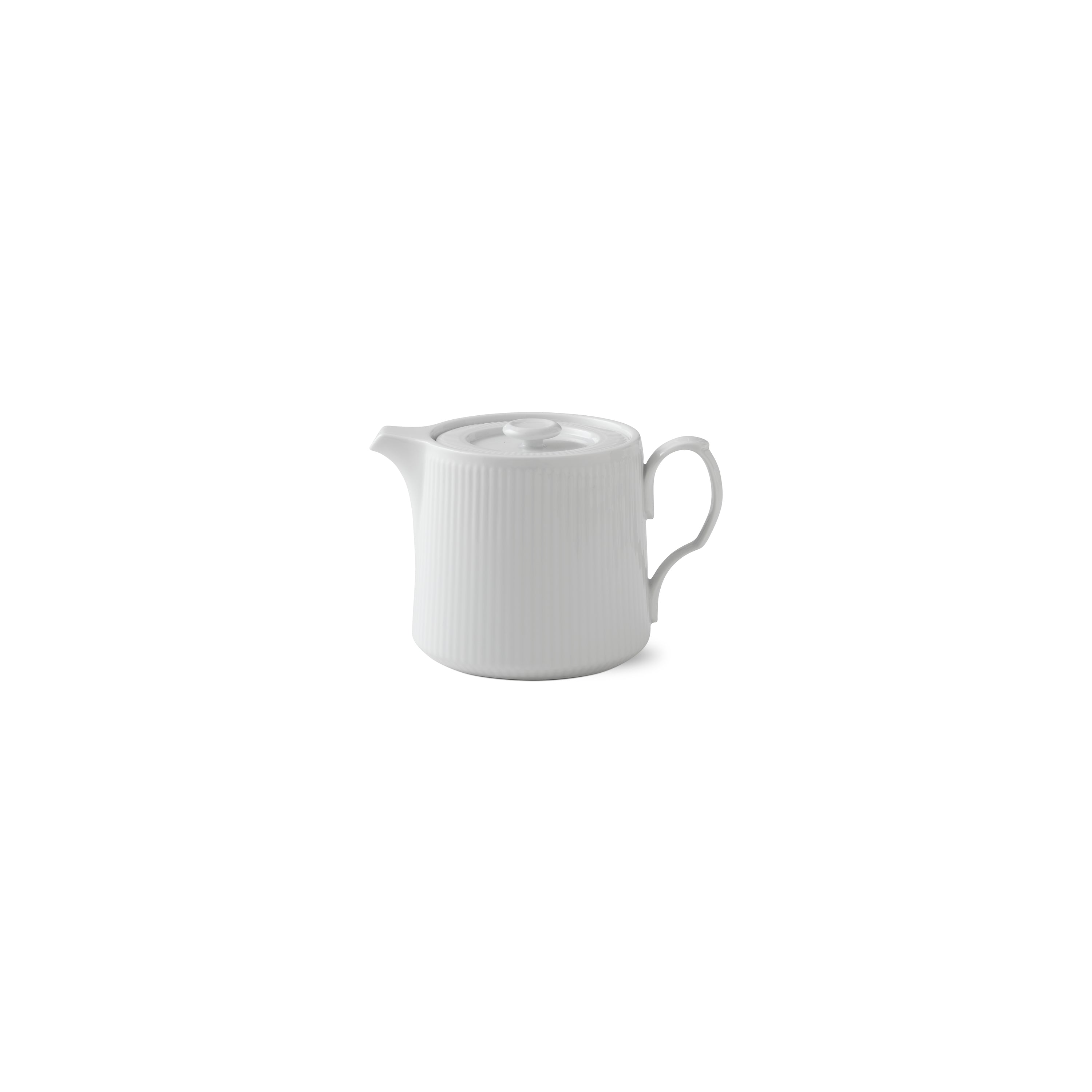 Royal Copenhagen White Flutsed Teapot 75 CL