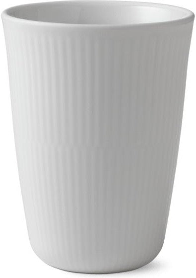 皇家哥本哈根白色凹槽热杯，39 cl