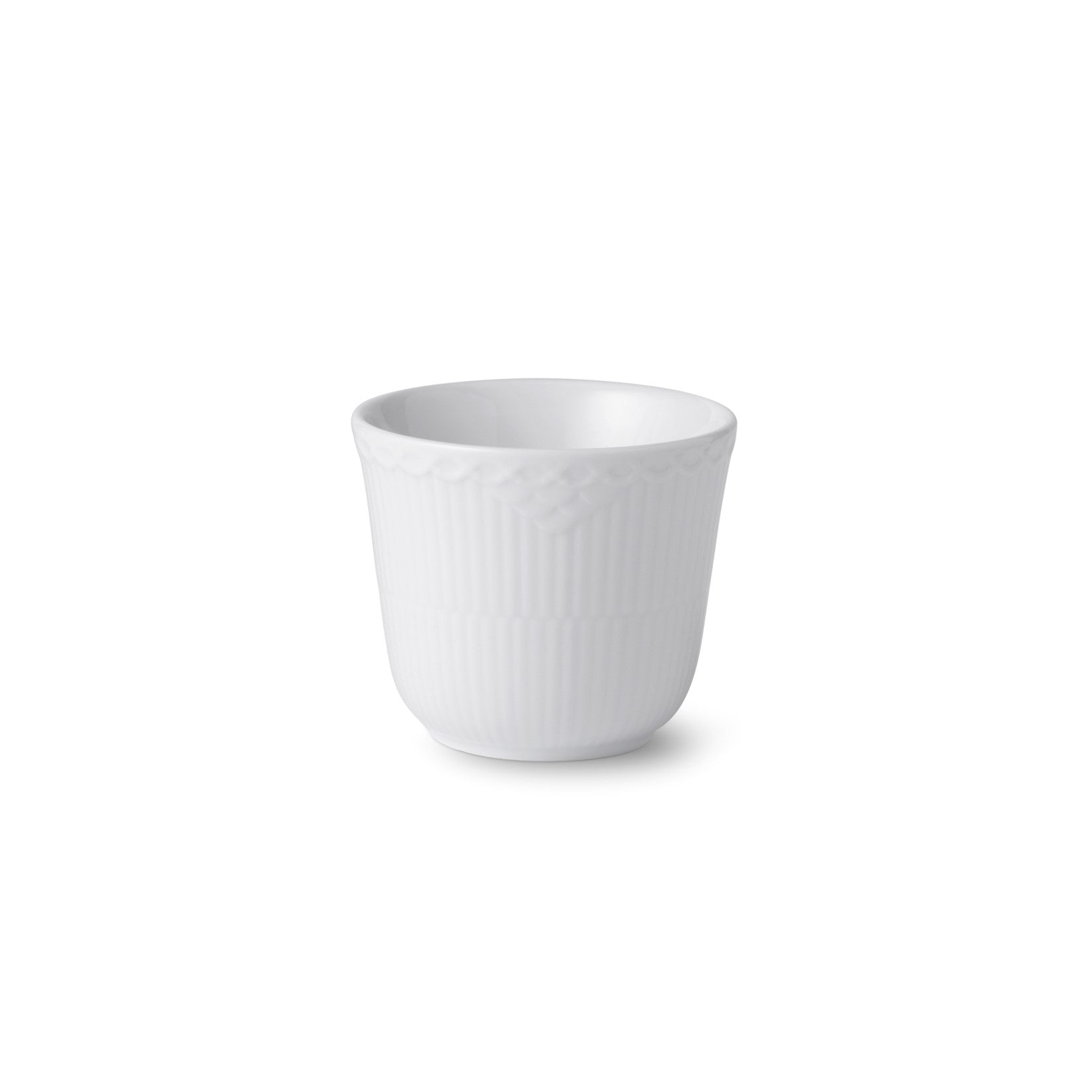 Royal Copenhagen White Fluted Half Lace Thermo Mug, 26cl