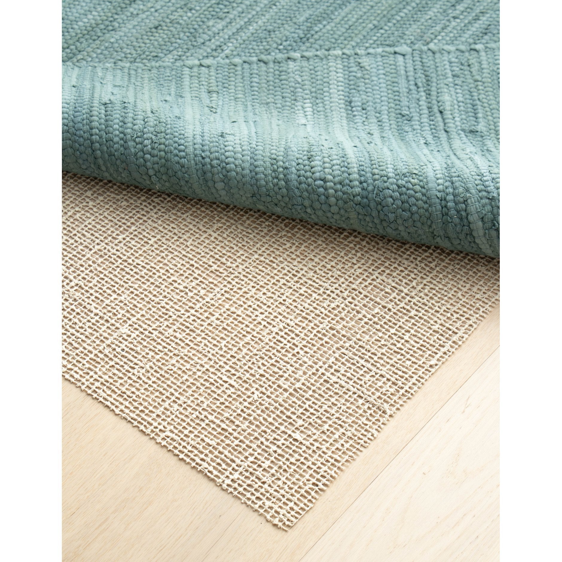 Tappeto solido tappetino anti -slip lattice organico e iuta, 130 x 190 cm