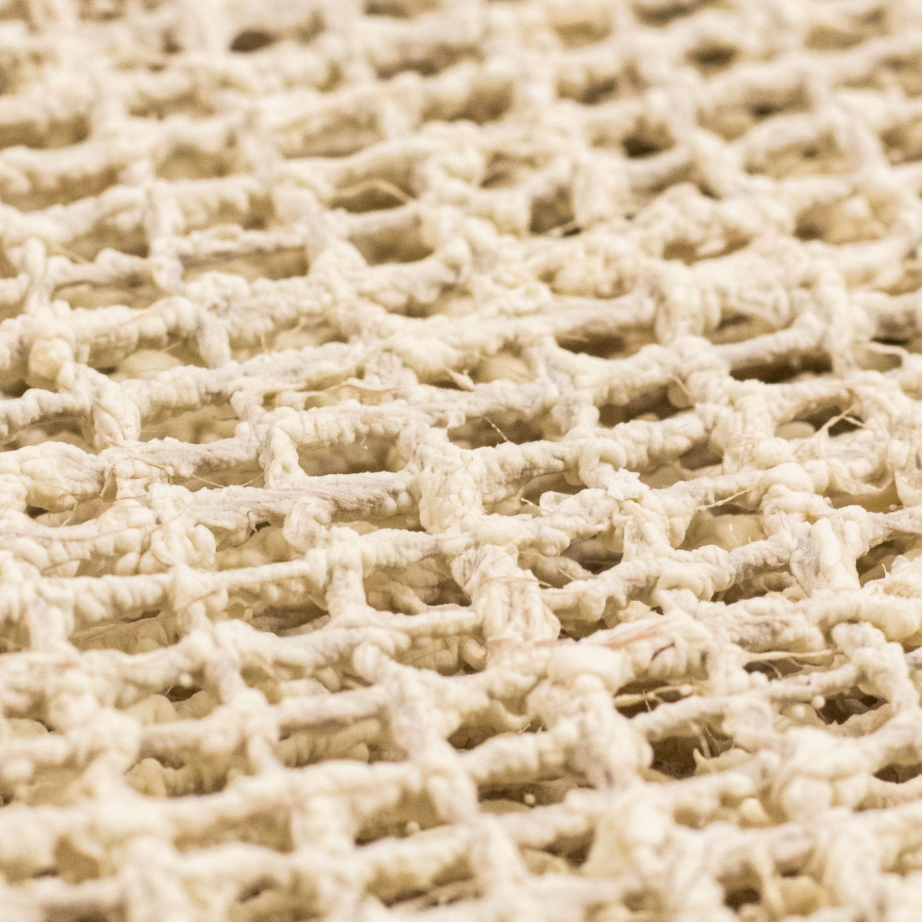 Tappeto solido tappetino anti -slip lattice organico e iuta, 130 x 190 cm