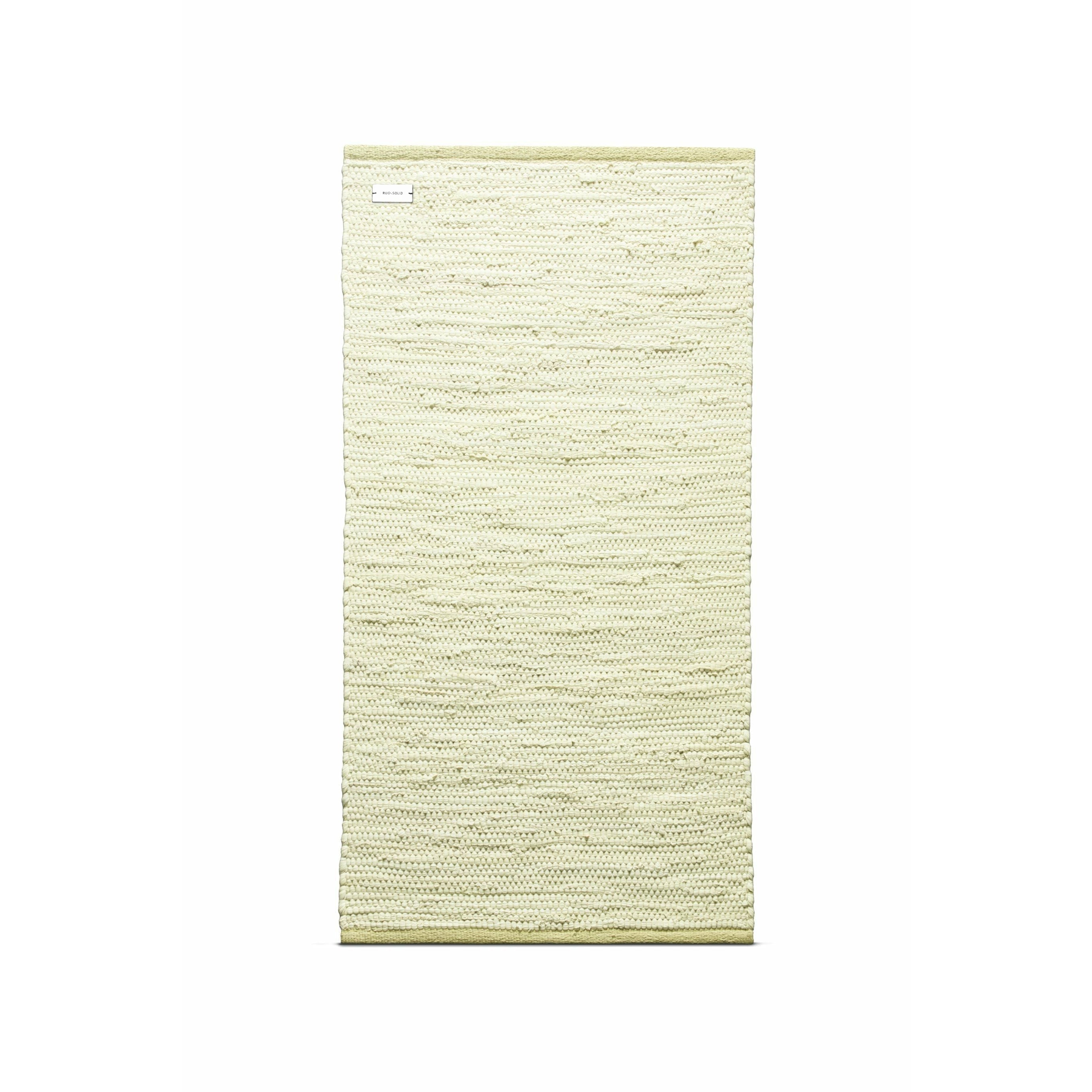 Rug Solid Coton tapis 300x75 cm, citron