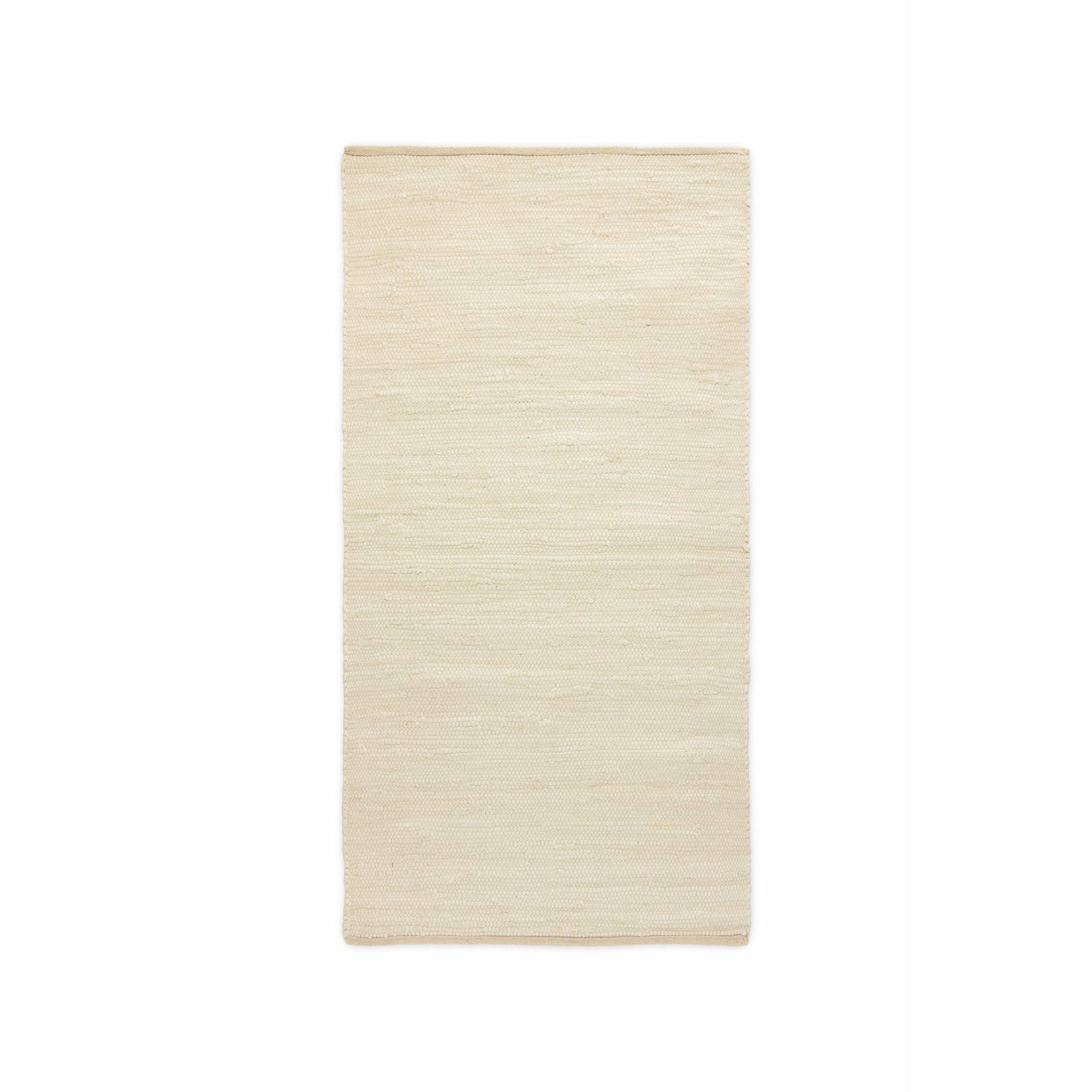 Tappeto deserto di tappeto in cotone solido bianco, 65 x 135 cm