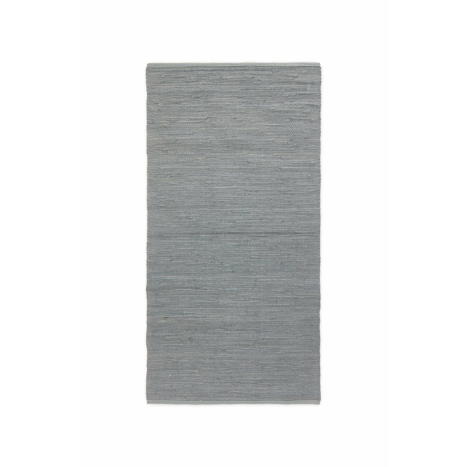 地毯固体棉地毯浅灰色，60 x 90厘米