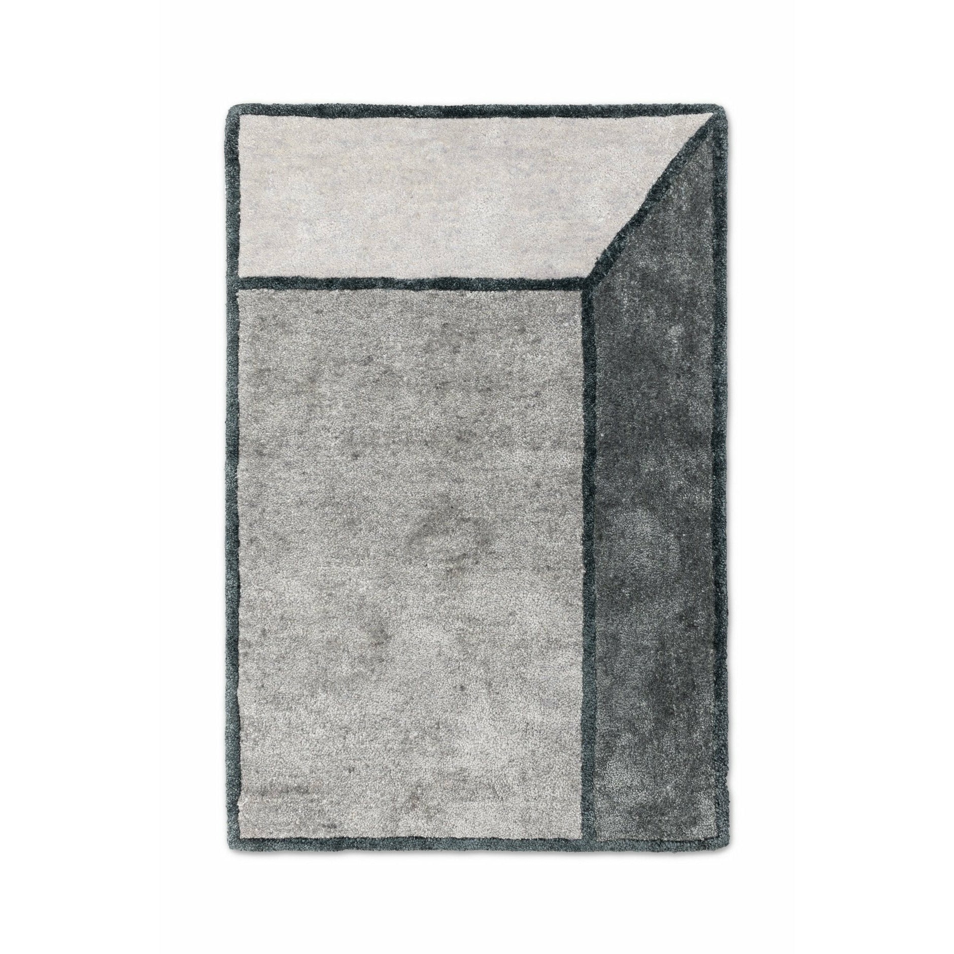 Alfombra ilusión sólida alfombra gris, 140 x 200 cm