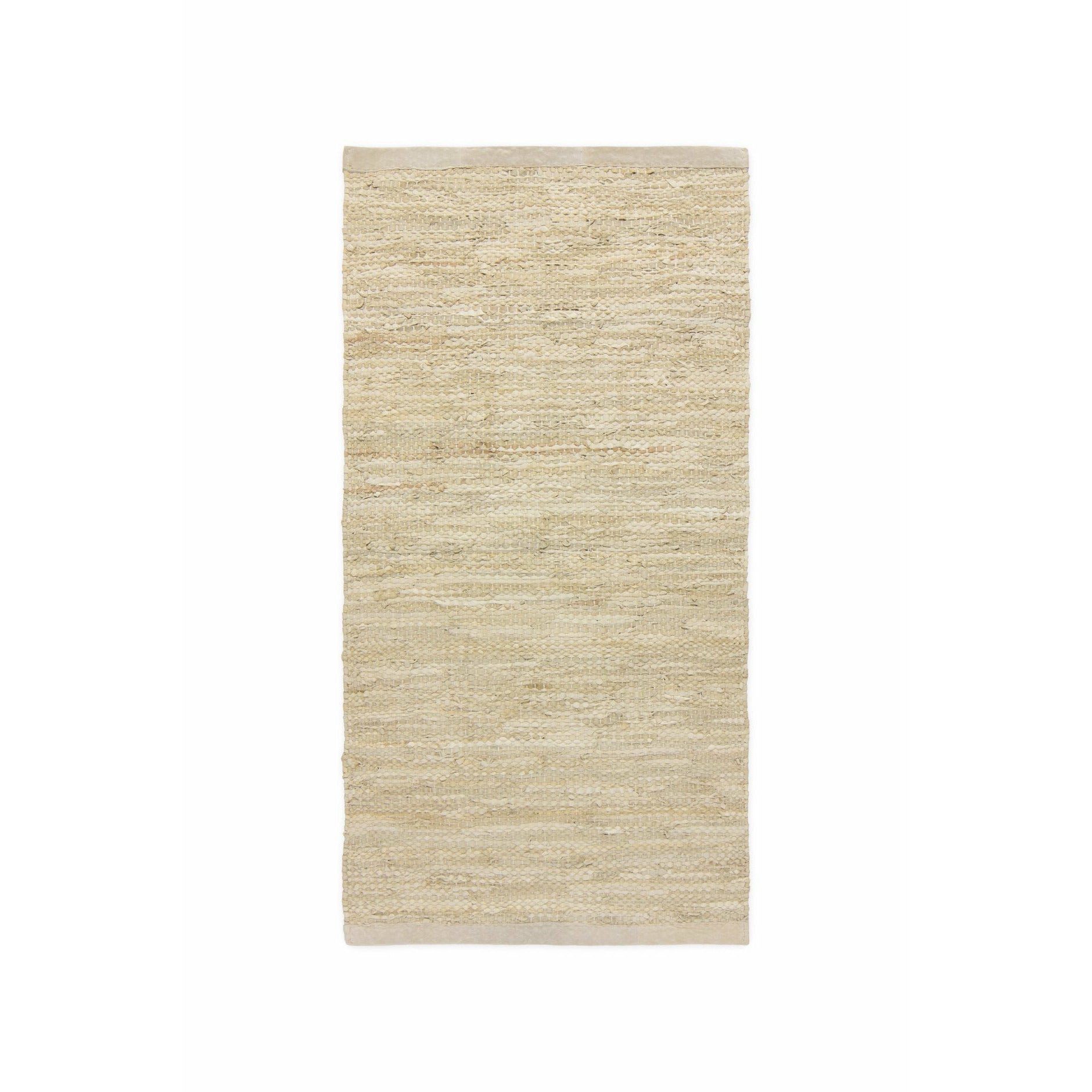 Teppet solid skinn teppe beige, 75 x 200 cm