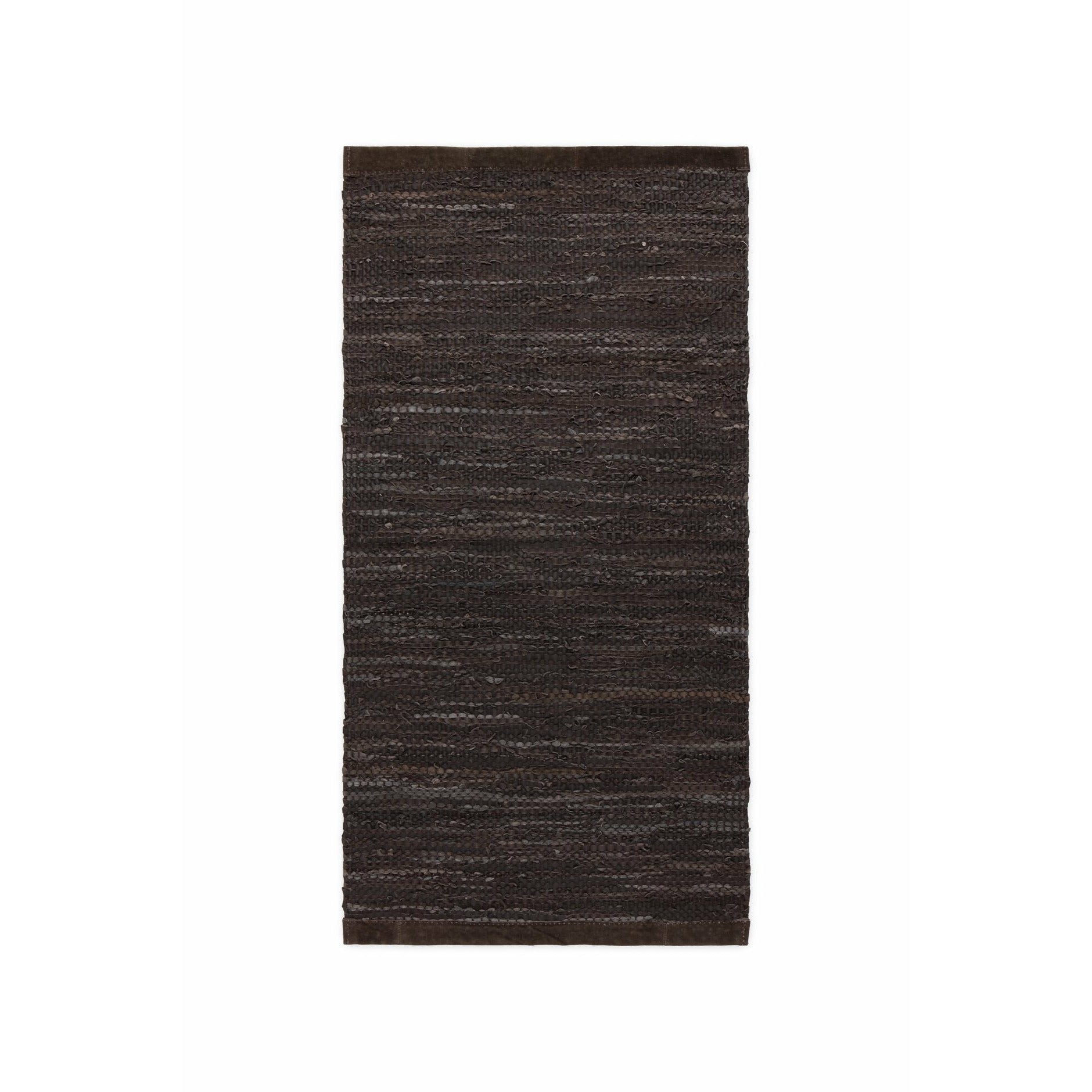 Rug Solid Leer tapijt choco, 170 x 240 cm
