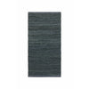 Rug Solid Tapis en cuir gris foncé, 60 x 90 cm