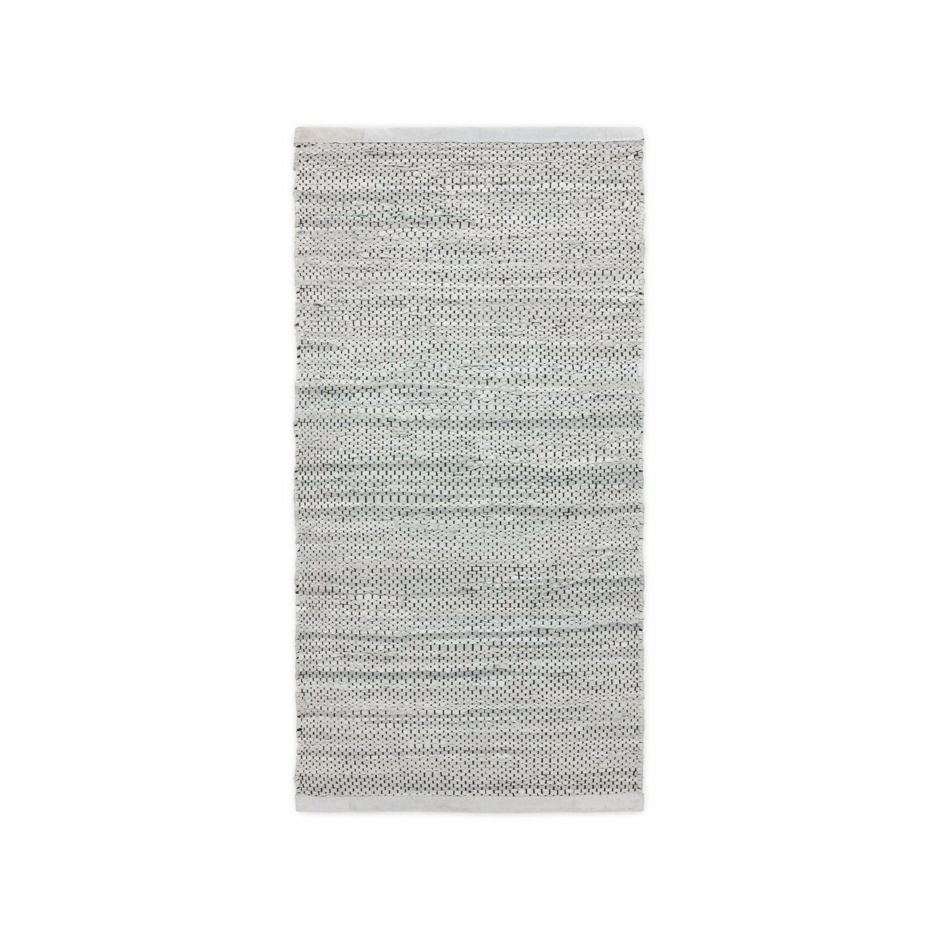 地毯固体皮革地毯浅灰色，140 x 200厘米