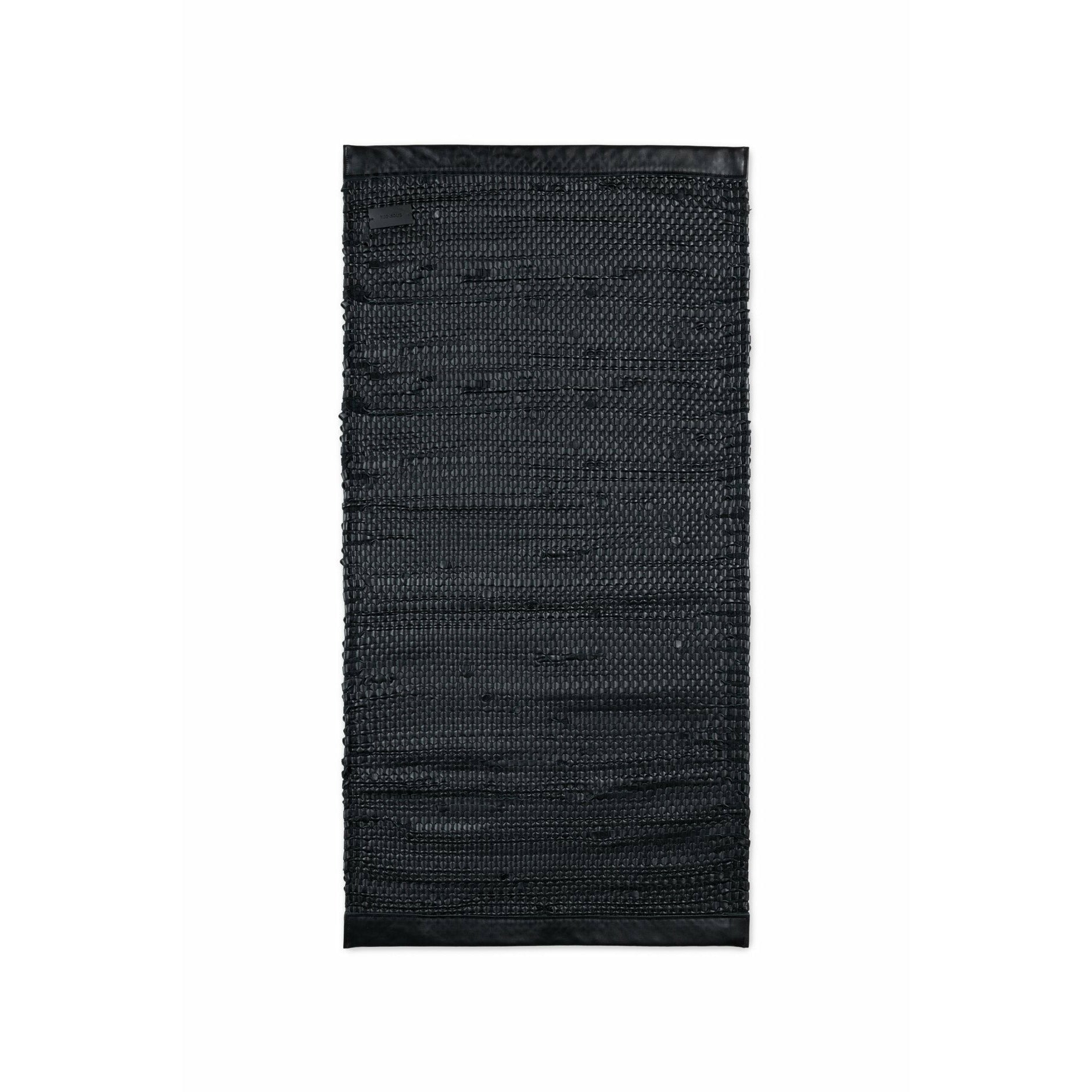 Teppi solid porto teppi mottur svart, 65 x 135 cm