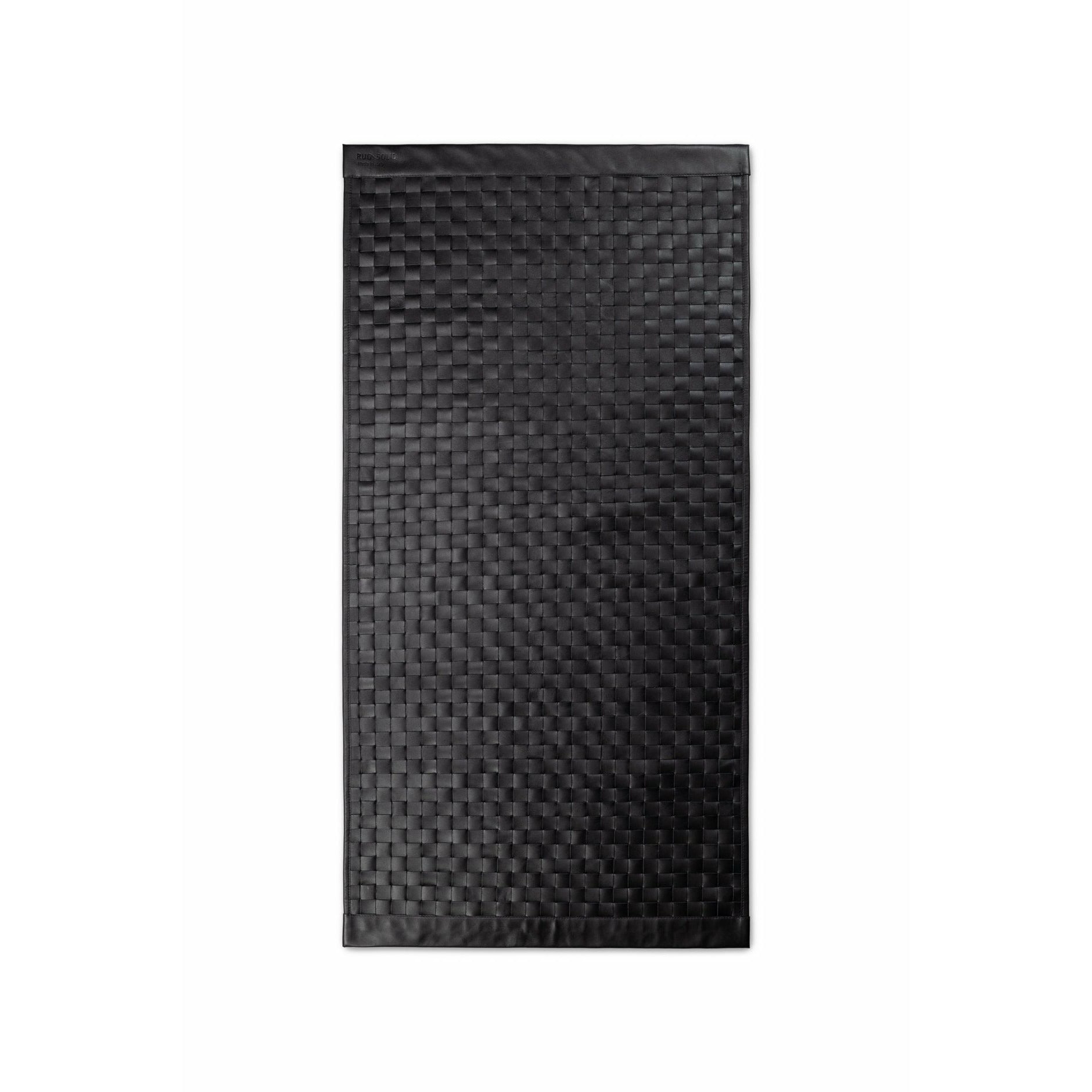 Tappeto toscano solido nero, 140 x 200 cm