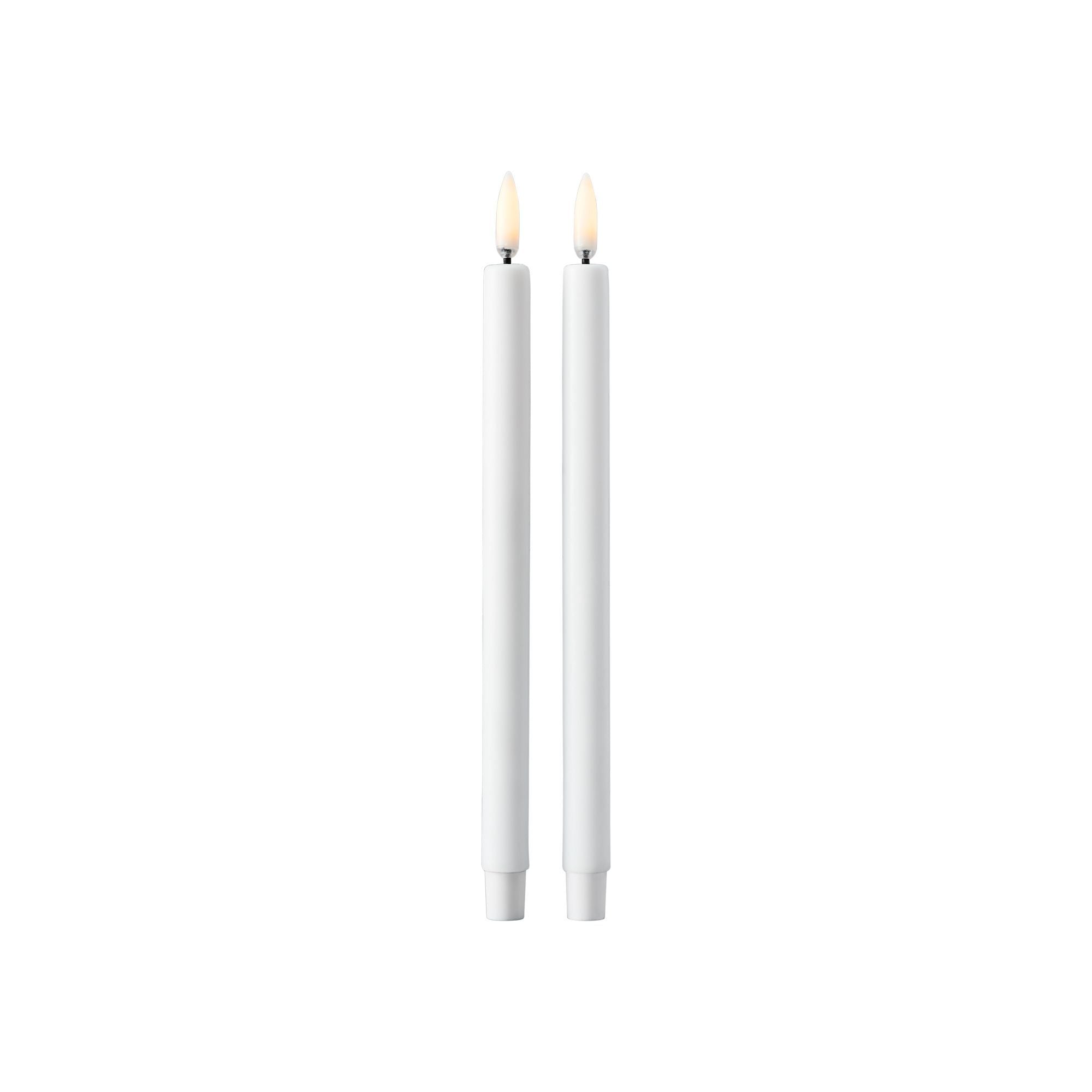 Stoff Nagel Führte Kerzen von Uyuni Lighting 2 -Set, weiß