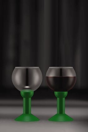 Bodum Verres à vin Oktett avec base en plastique 2 pièces, vert