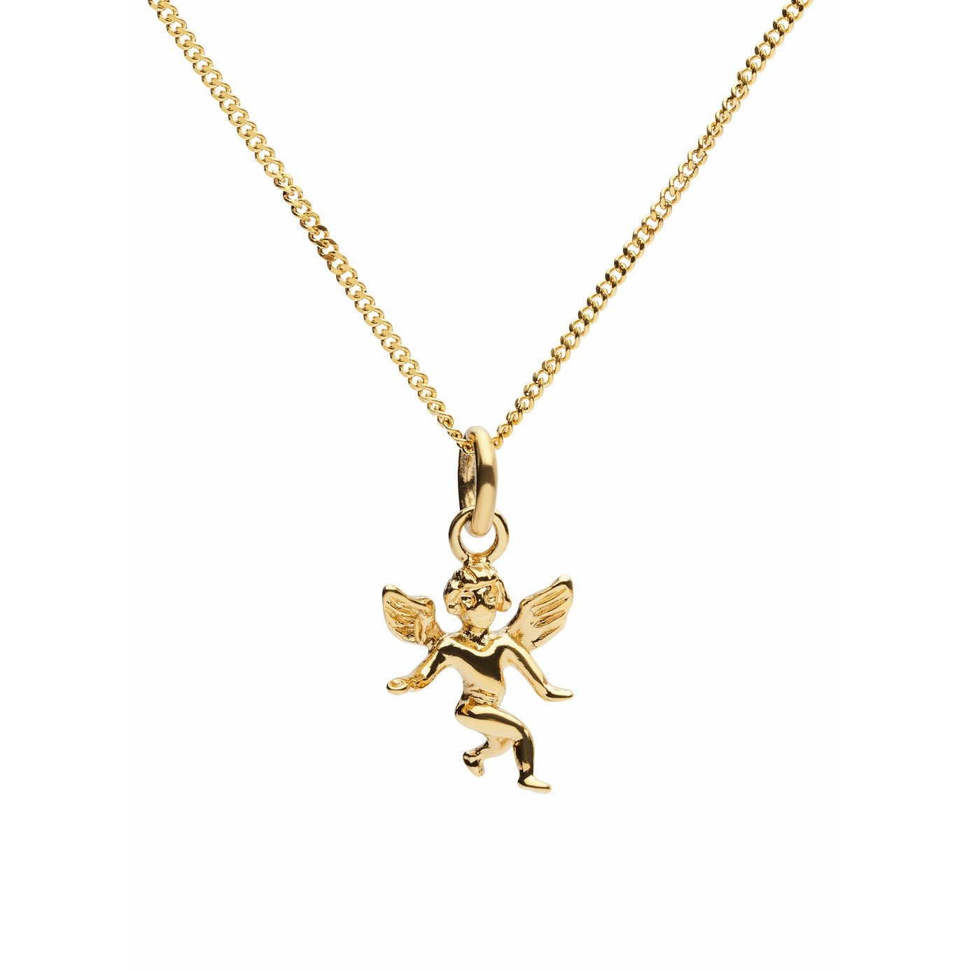 Skultuna Angel项链316 L钢黄金，Ø50厘米