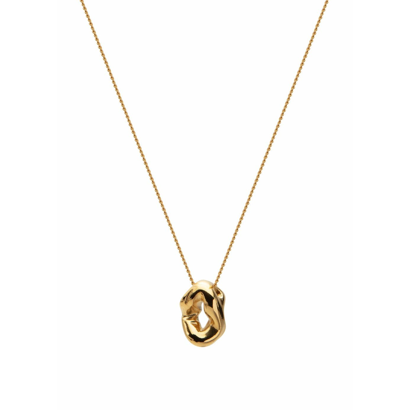 Skultuna Chunky Petit Necklace Gold Plodato, Ø60 cm