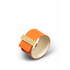 Skultuna Schließe Lederband Leder/vergoldet 38 Mm L 17 & 18 Cm, Orange