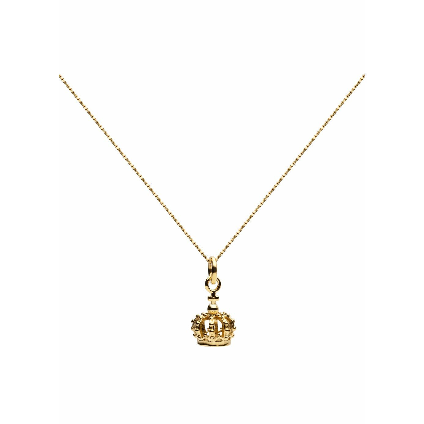Skultuna Crown Necklace 316 L Steel Gold Plated, ø50 Cm