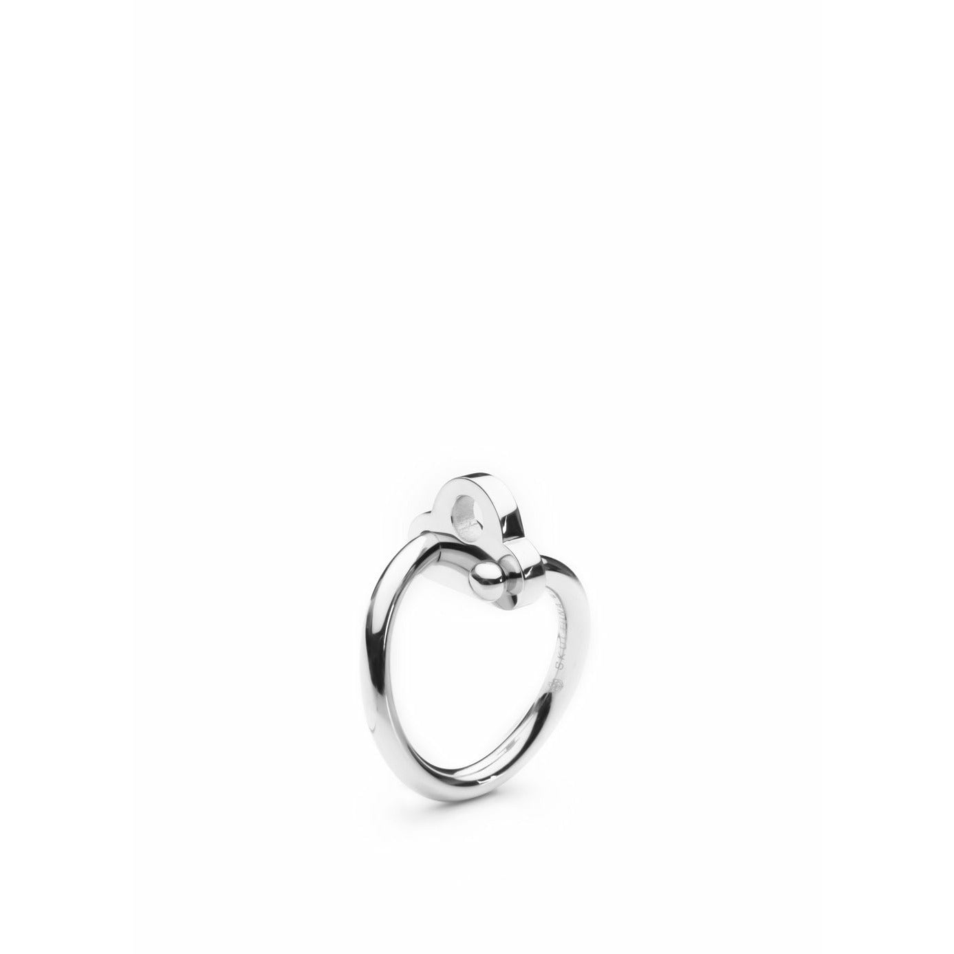 Skultuna Key Ring Acero pulido mediano, Ø1,81 cm