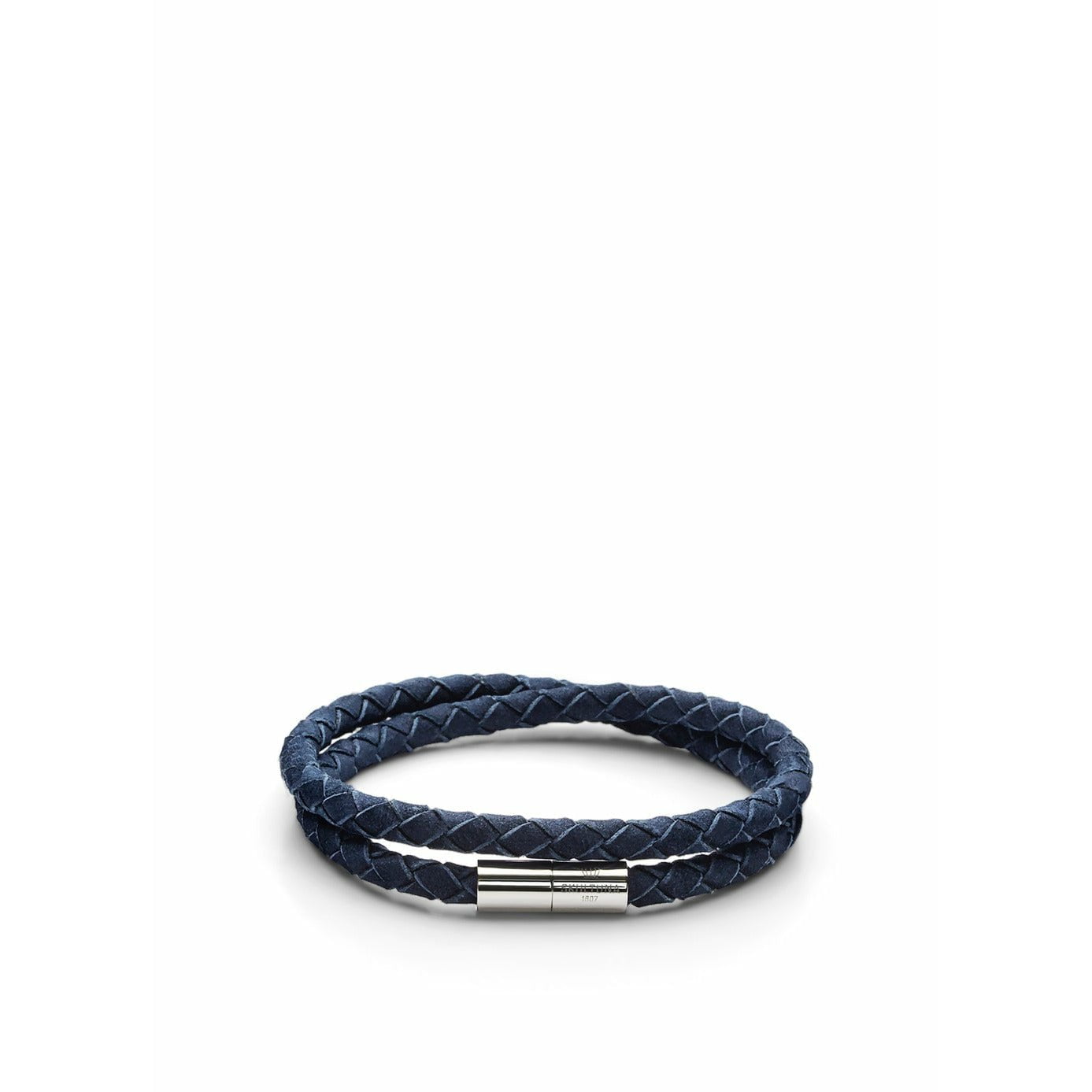 Skultuna Ruskind armbånd stort Ø18,5 cm, blå