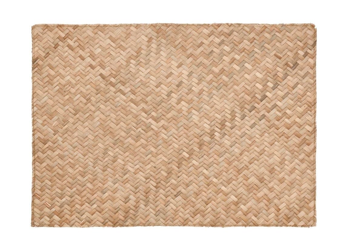 Södahl Herringband placemat 33x48 cm, natuurlijk bruin