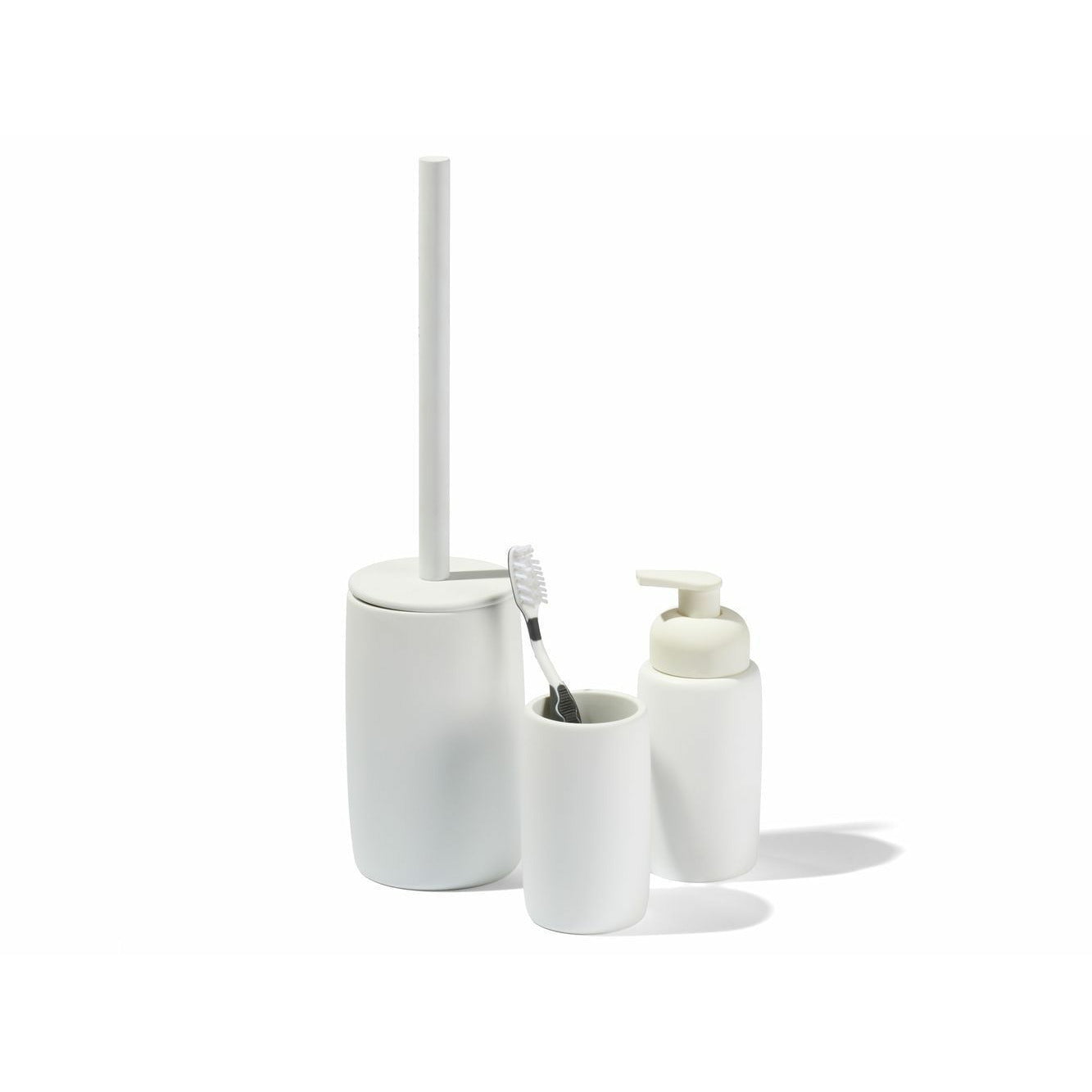 Södahl Pinceau de toilettes mono Ø 9 cm, blanc
