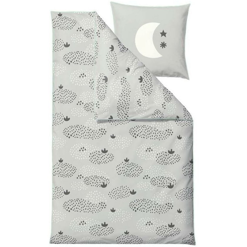 Södahl Regndroppar sängkläder 200x140 cm, svart