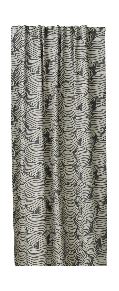 螺旋波窗帘，带有多型，灰色