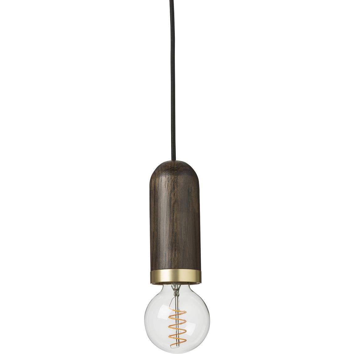 Spring Copenhagen Cylinder Pendant Lamp, Stained Oak
