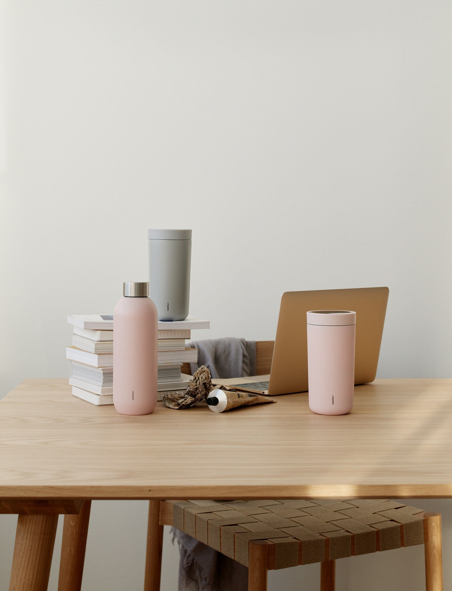 Stelton To Go Click Thermobecher 0,4 L, Soft Light Grey