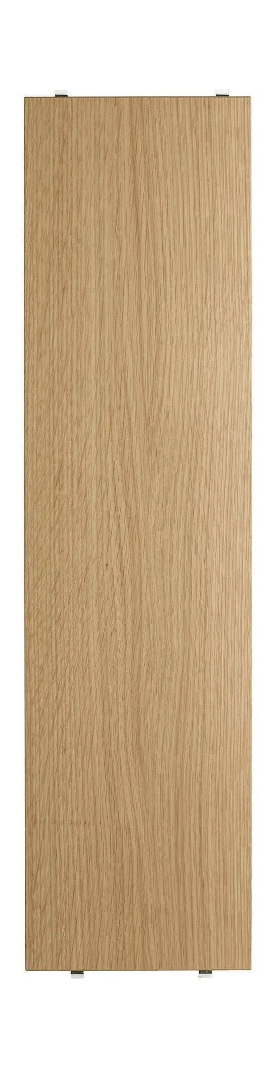 String Furniture Jousijärjestelmän hylly, joka on valmistettu Wood Oak 20x78 cm, sarja 3