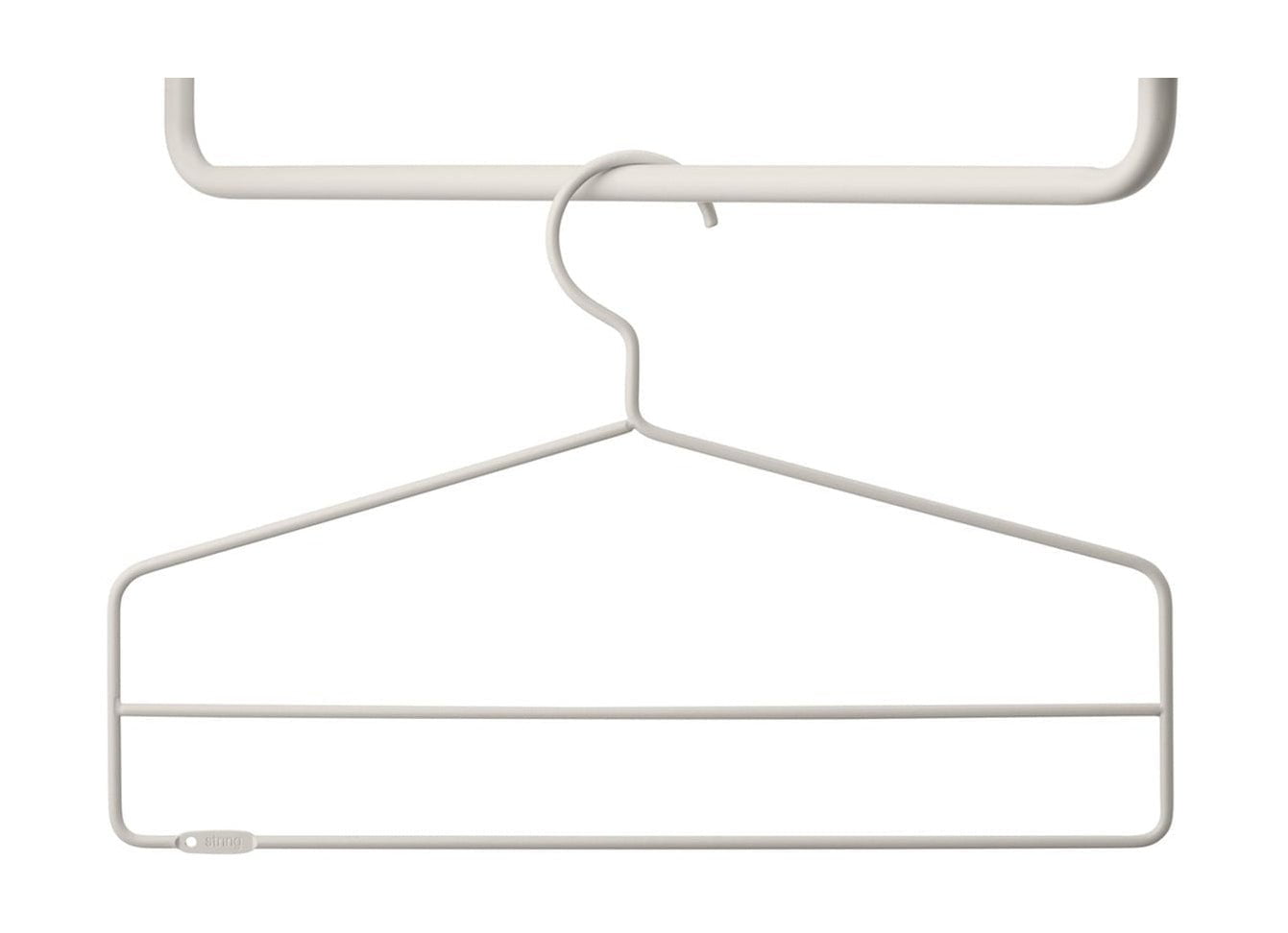 String Furniture String System Coat Hook Beige, 4 Set van 2