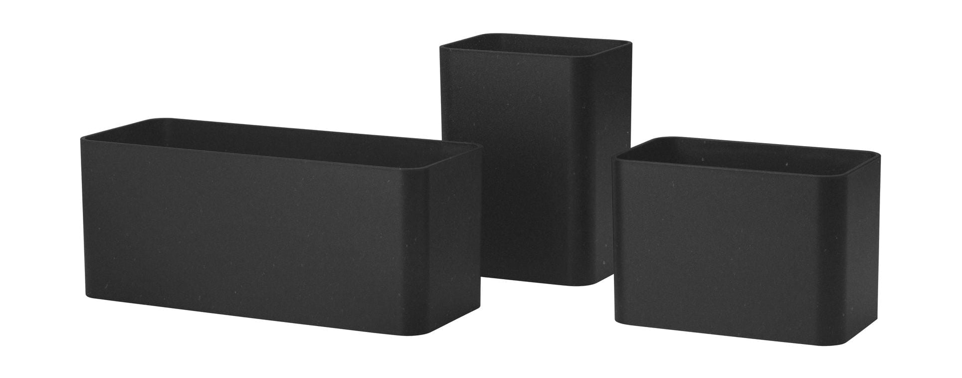 String Furniture String System Organizadores de 3 piezas, negro