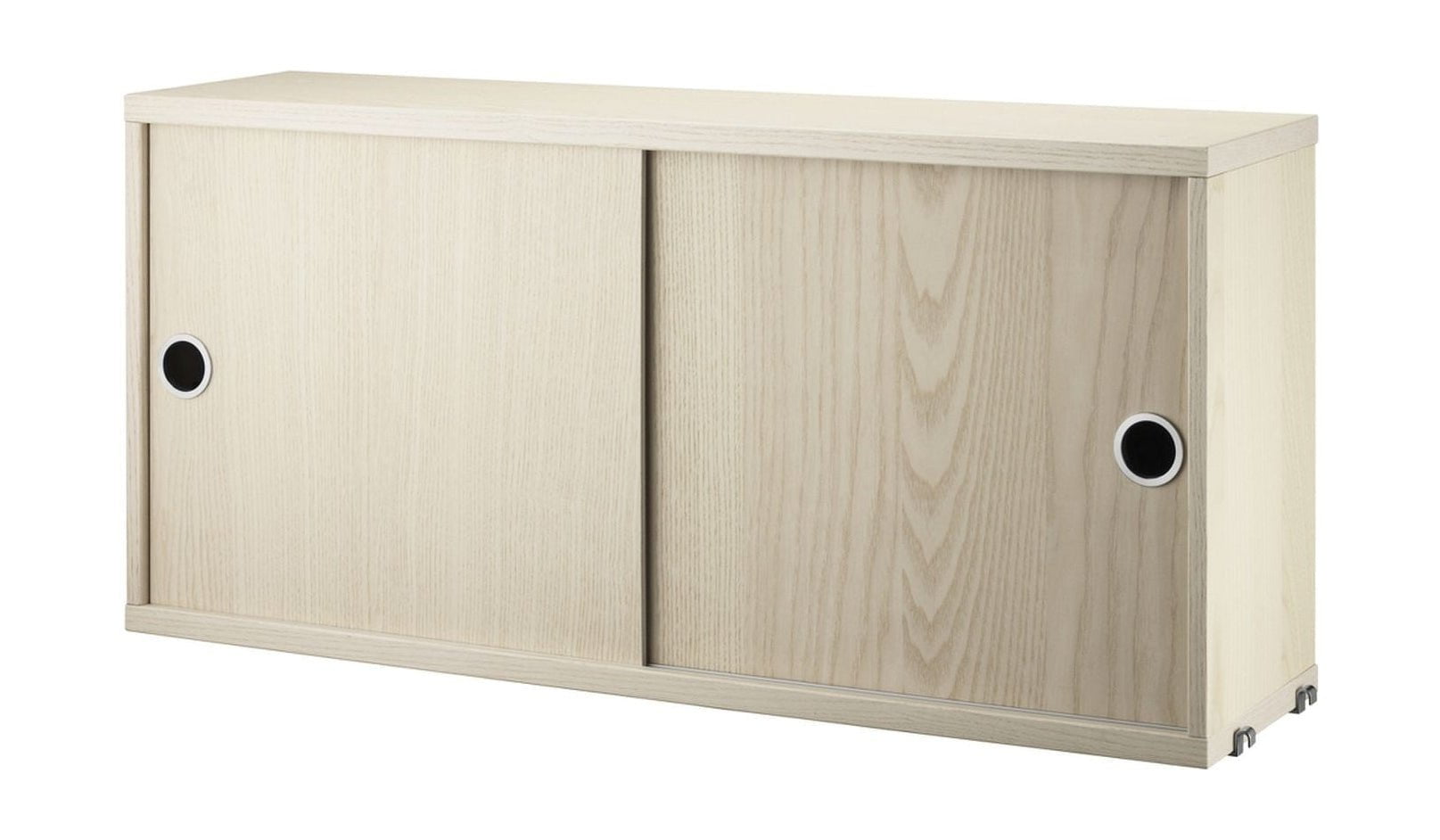 String Furniture String System Cabinet Element met schuifdeuren Ash, 20x78x37 cm