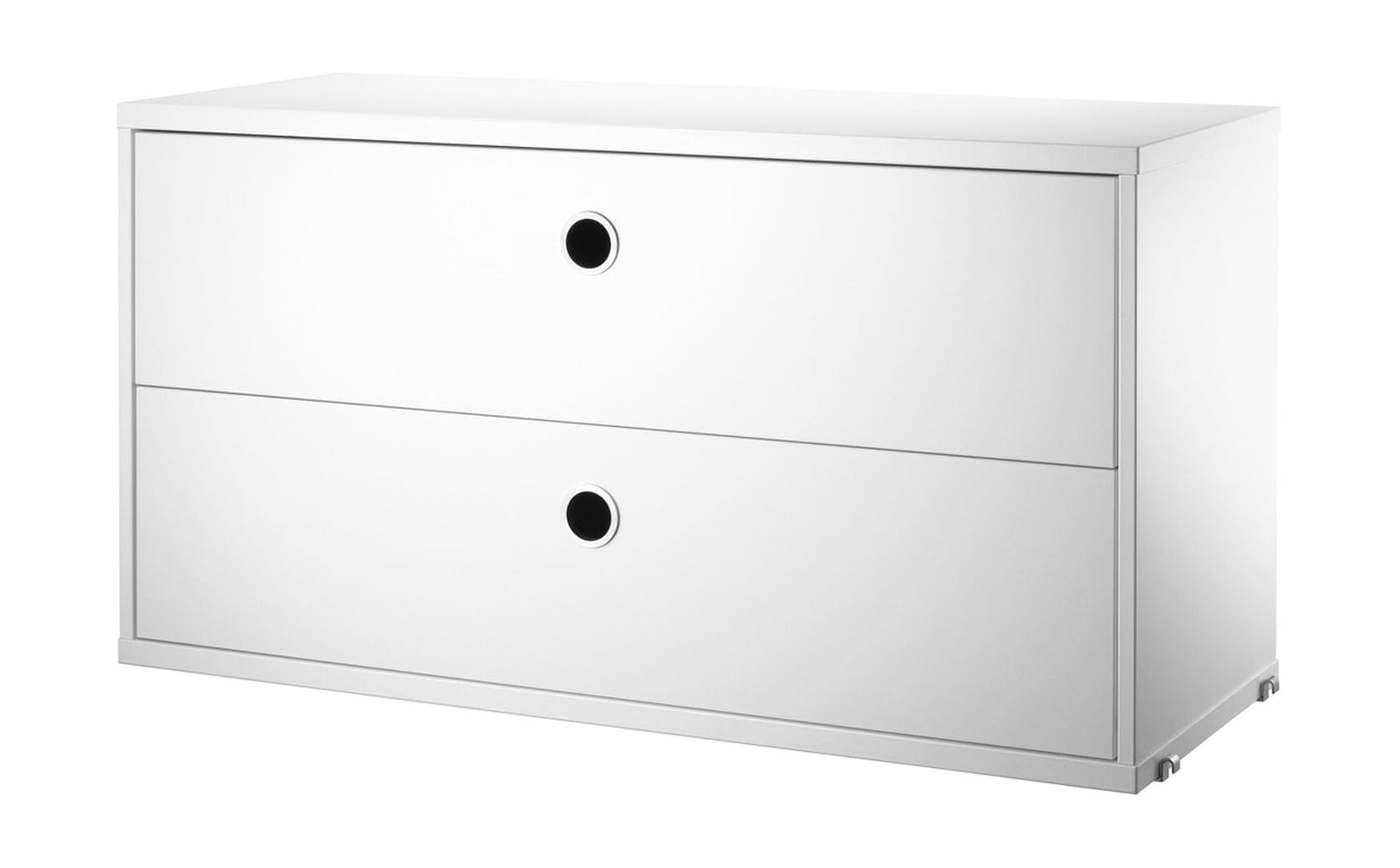 String Furniture Merkkijonojärjestelmän laatikko elementti 30x78x42 cm, valkoinen