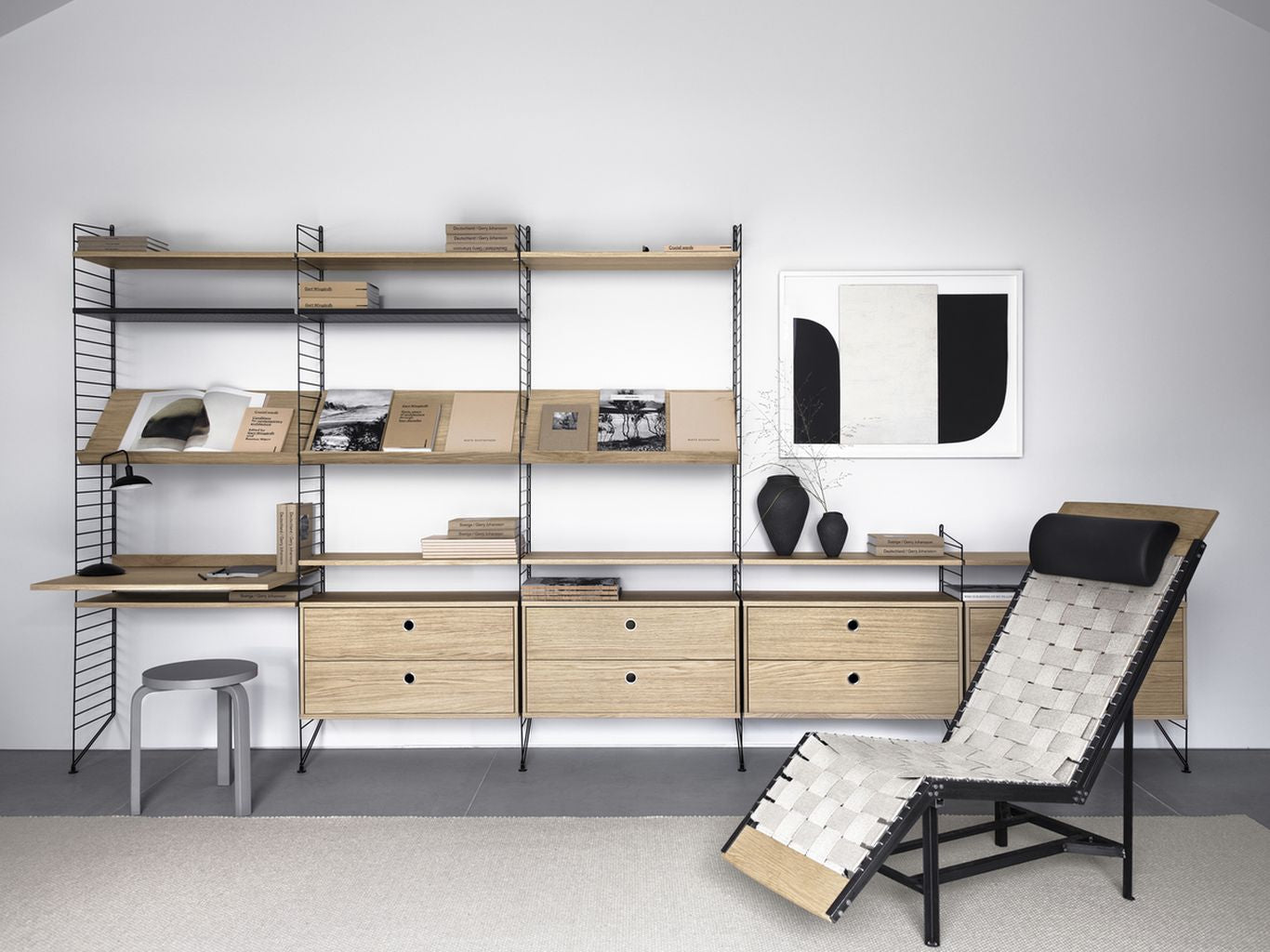 String Furniture Strengsystemskuffe Element Oak, 30x78x42 cm
