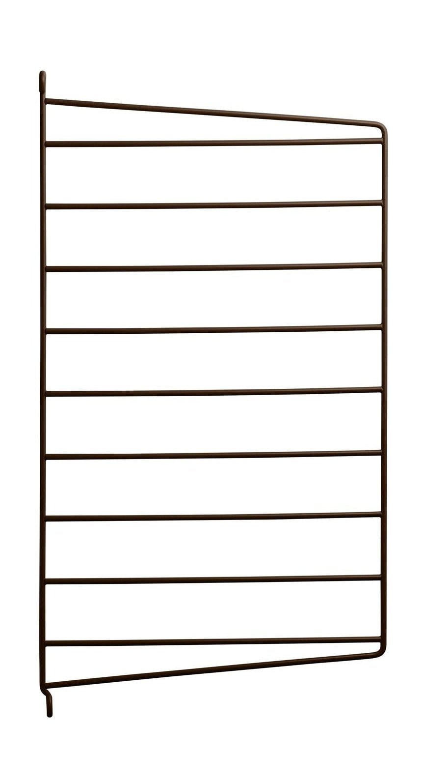 String Furniture String System Side Panel Wall Mounted 30x50 Cm Brown, Set Of 2