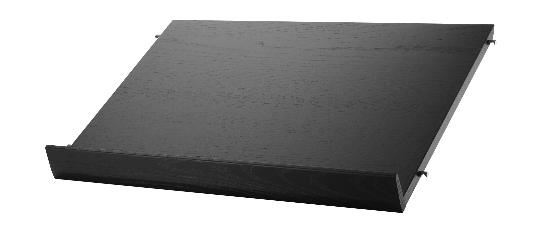 String Furniture String System Magazine Tray Wood Black gekleurd as, 30x58 cm