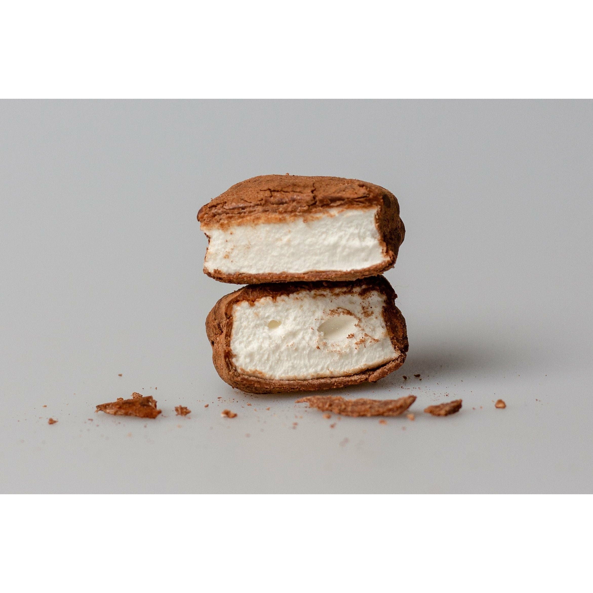 The Mallows Marshmallows met gezouten karamel en chocolade, 90 g