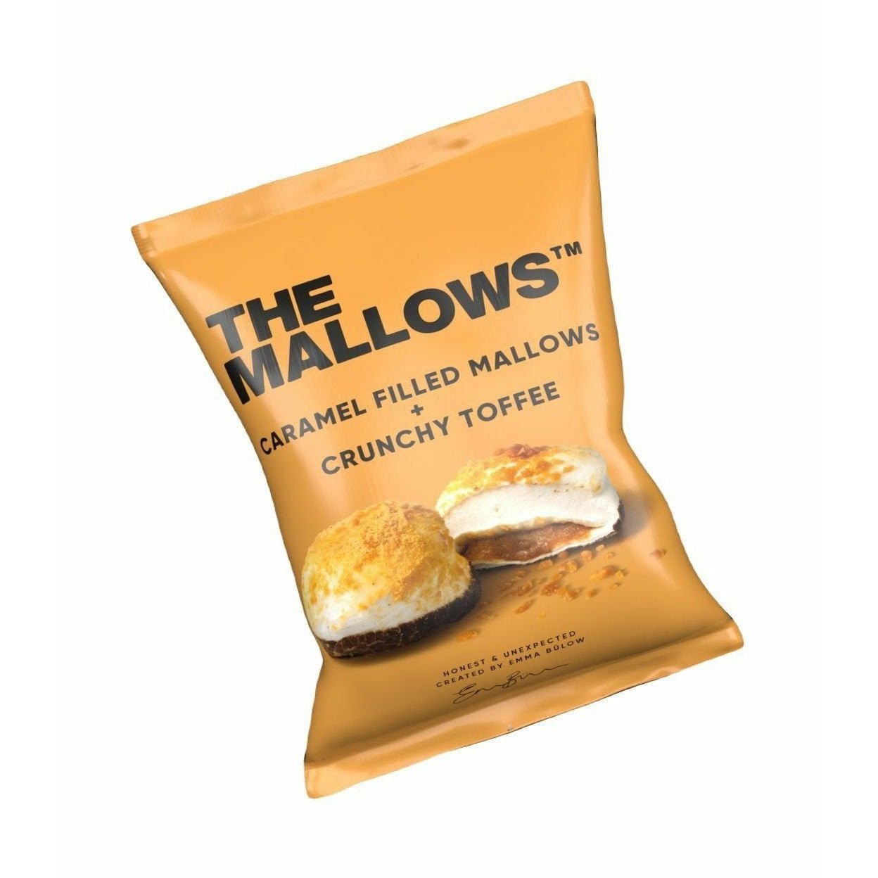 The Mallows Marshmallows med karamelfyldning crunchy toffee, 11g