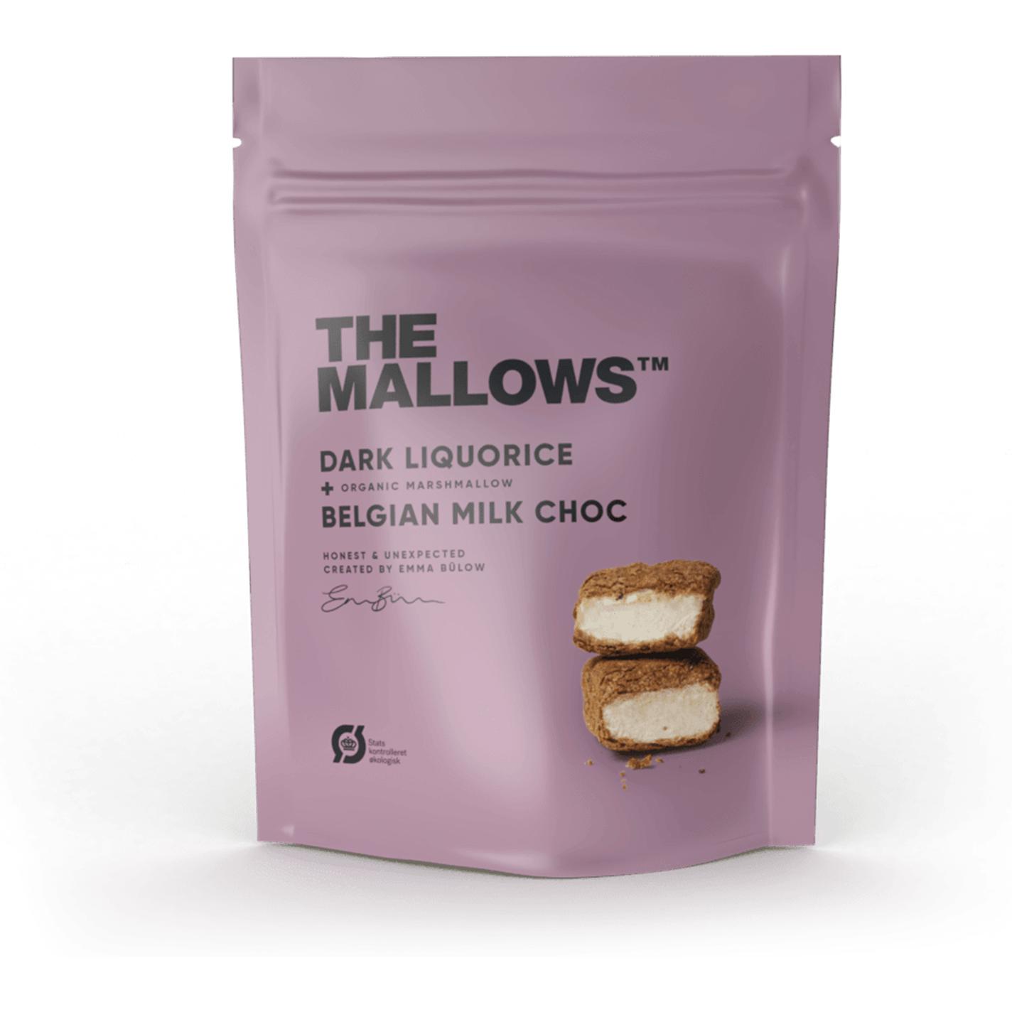 The Mallows Guimauves avec de la réglisse et du chocolat, 90 g