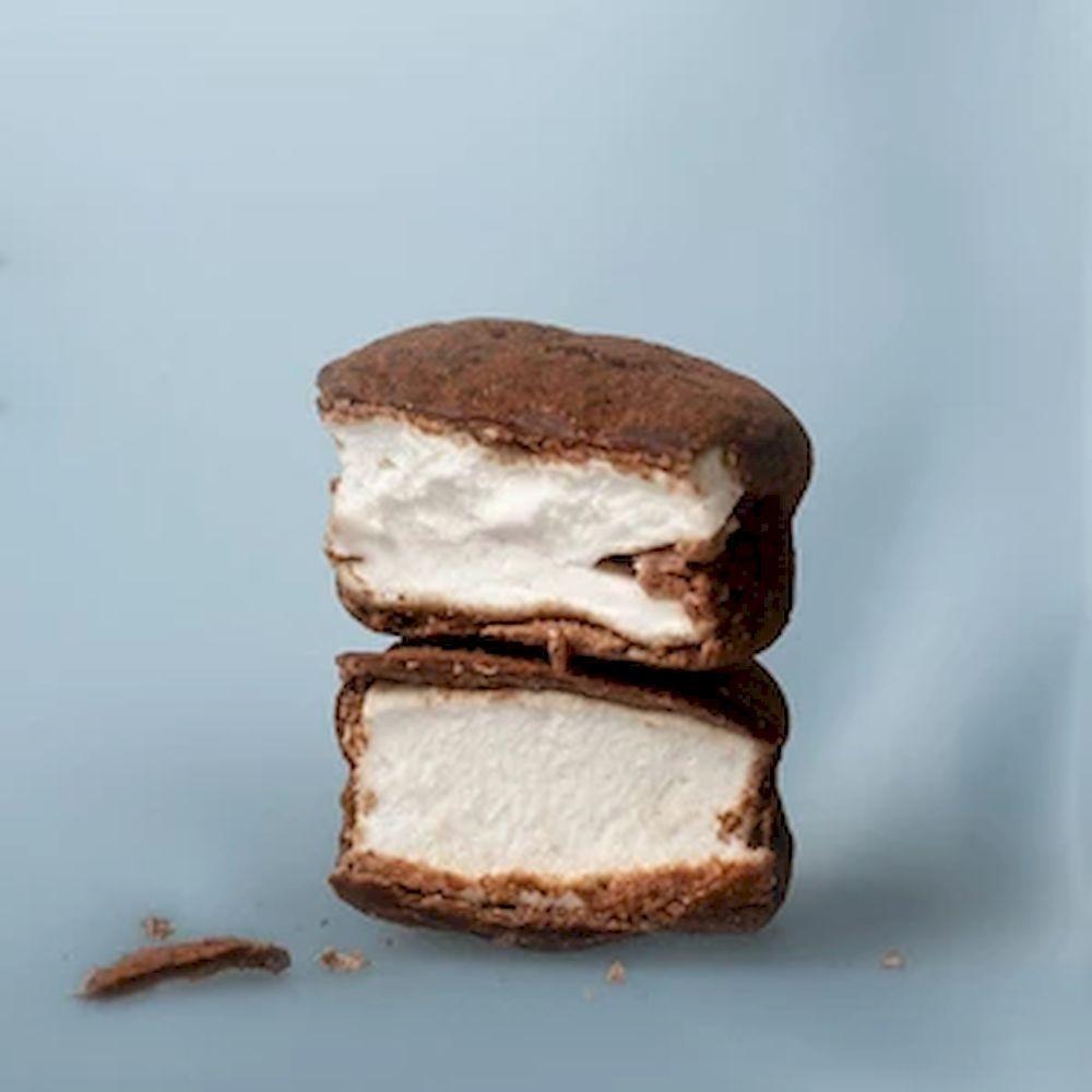 Mallows marshmallows med salt og mørk sjokolade, 150g