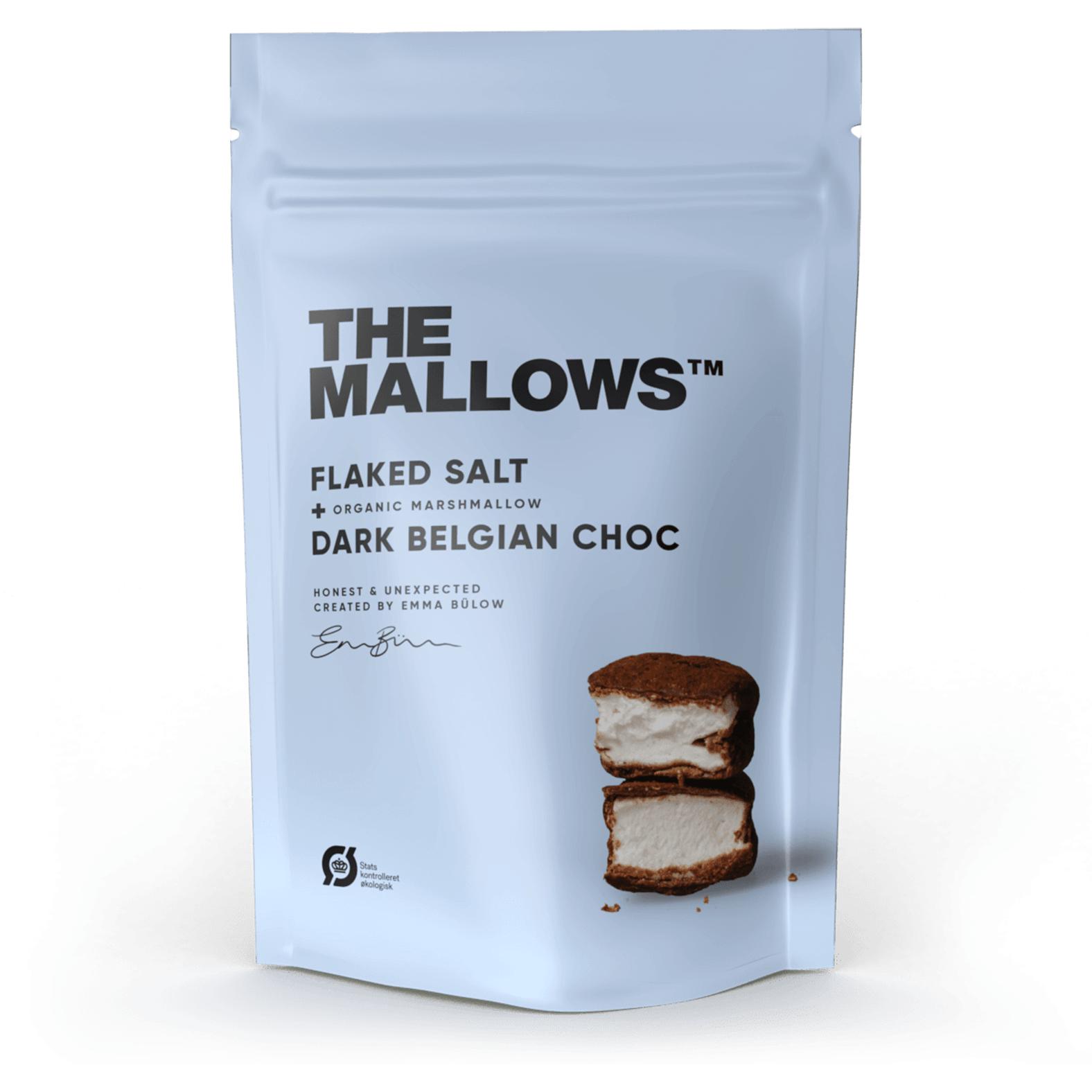 The Mallows Marshmallows med salt og mørk chokolade, 150 g