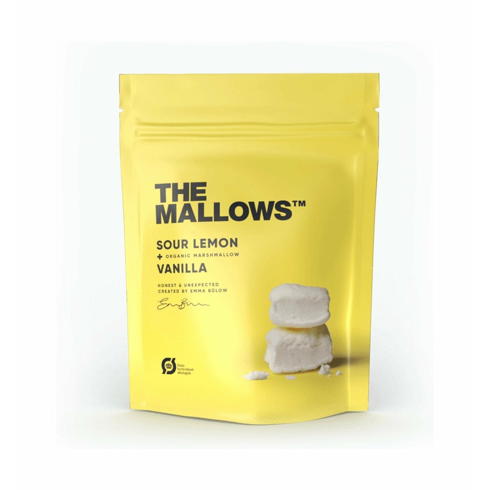 The Mallows Vaahtokarkkeja sitruunalla ja vaniljalla, 80 g