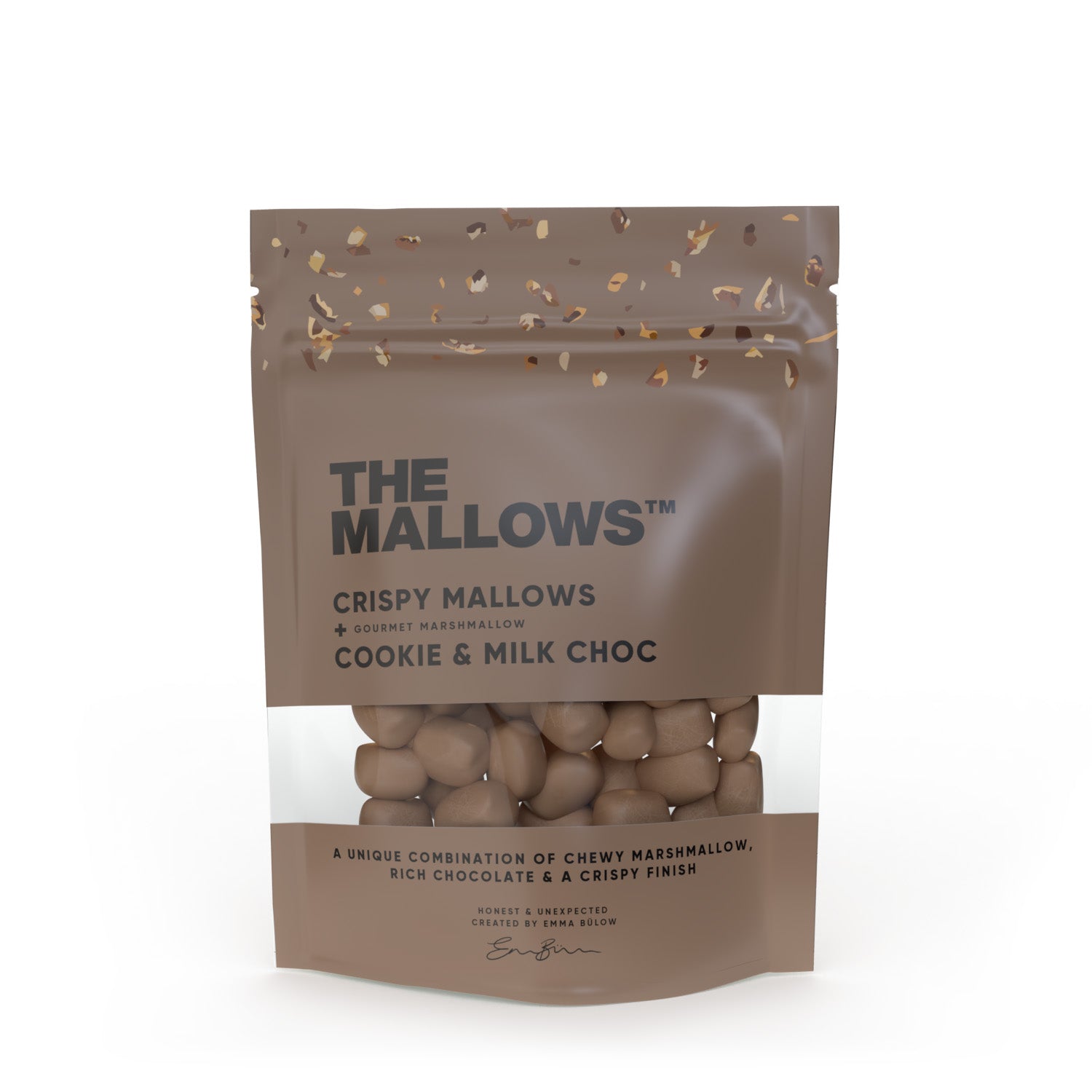 The Mallows Crispy Mallows, Cookies & Milk Chocolate, 90G
