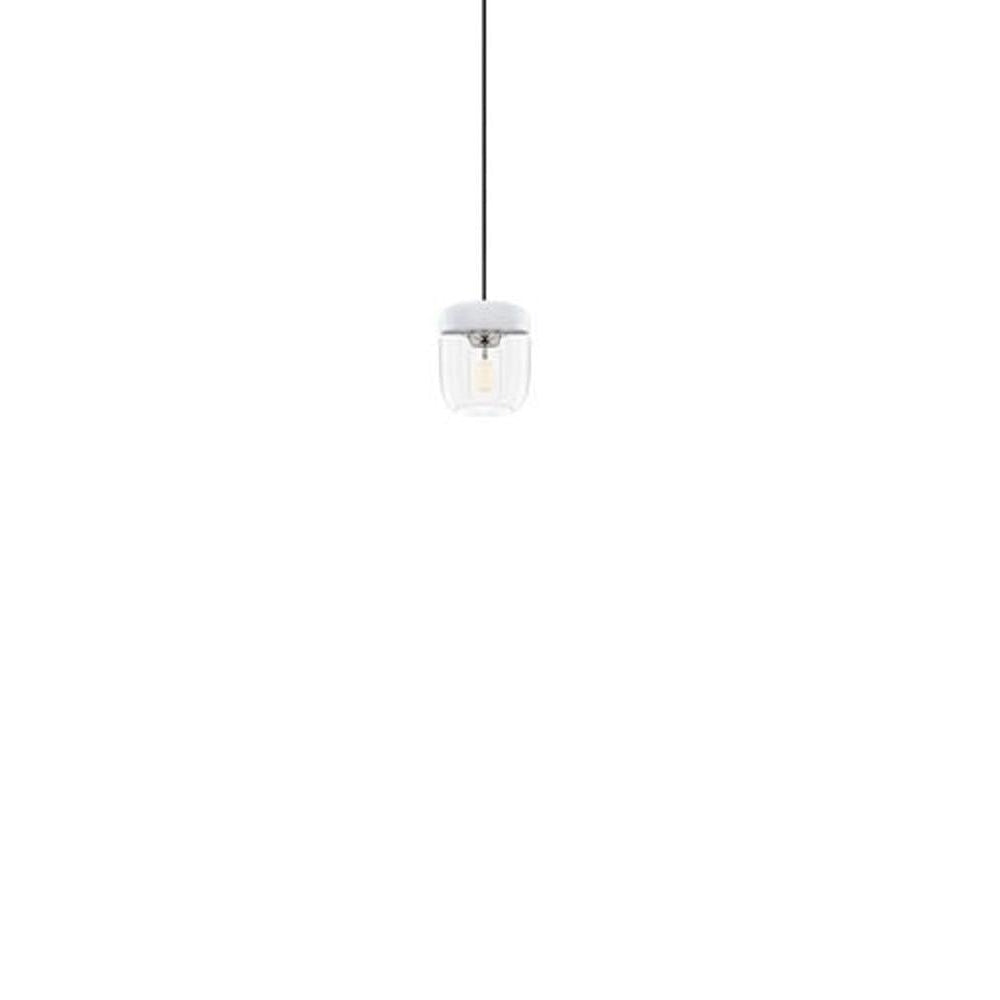 Umage Eichel-Lampenschirm Weiß polierter Stahl, ø14