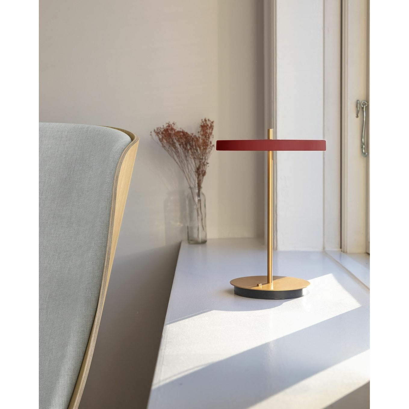UMAGE Asteria Moving Table Lamp, Ruby Red V2