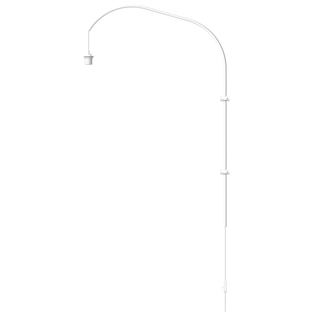 Umage Vita Willow Lámpara de una sola lámpara de pie blanca, 123 cm