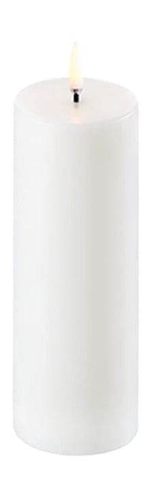 Uyuni Lighting LED Pillar Kerze 3D Flamme 5,8x15,1 cm, Nordic White-Uyuni Lighting-UL-PI-NWG06015-UYU-5708311303845-inwohn