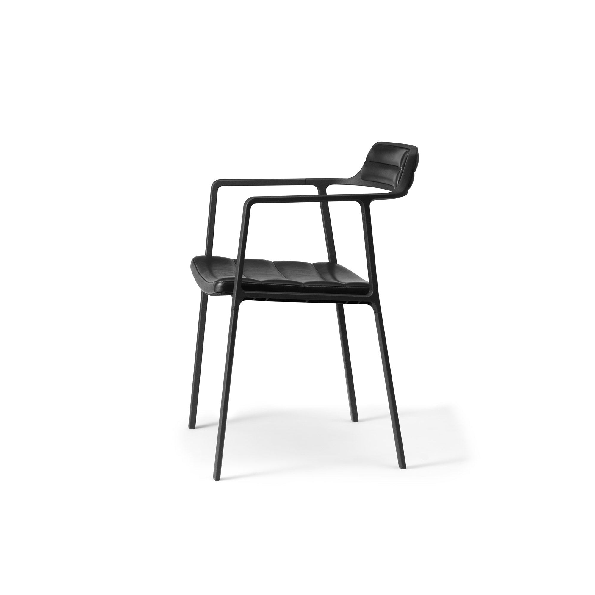 Vipp 451 stol m/ läder, svart