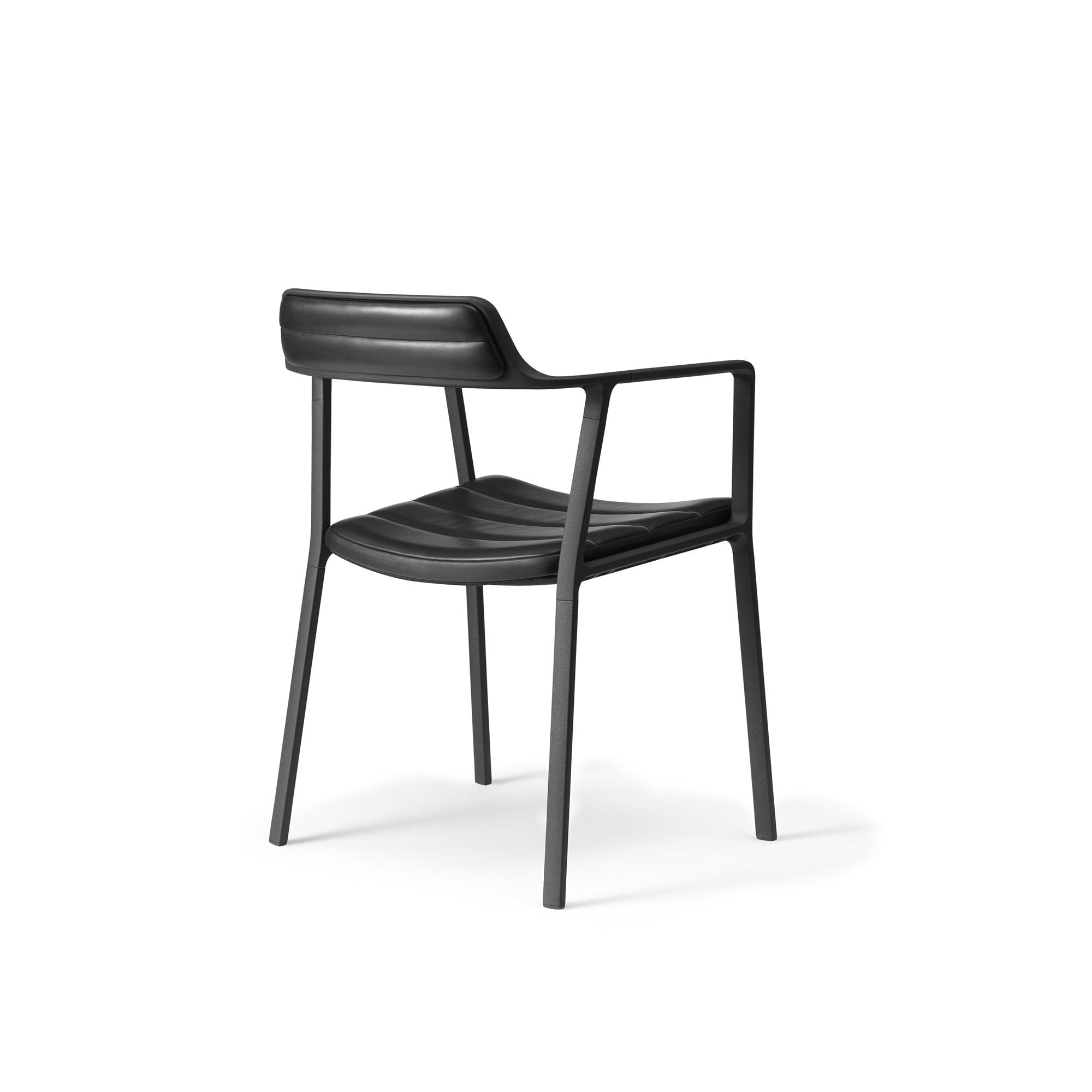 Vipp 451 chaise m / cuir, noir